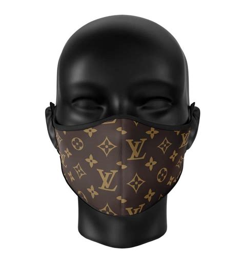 lv monogram face mask|Knit Face Mask S00 .